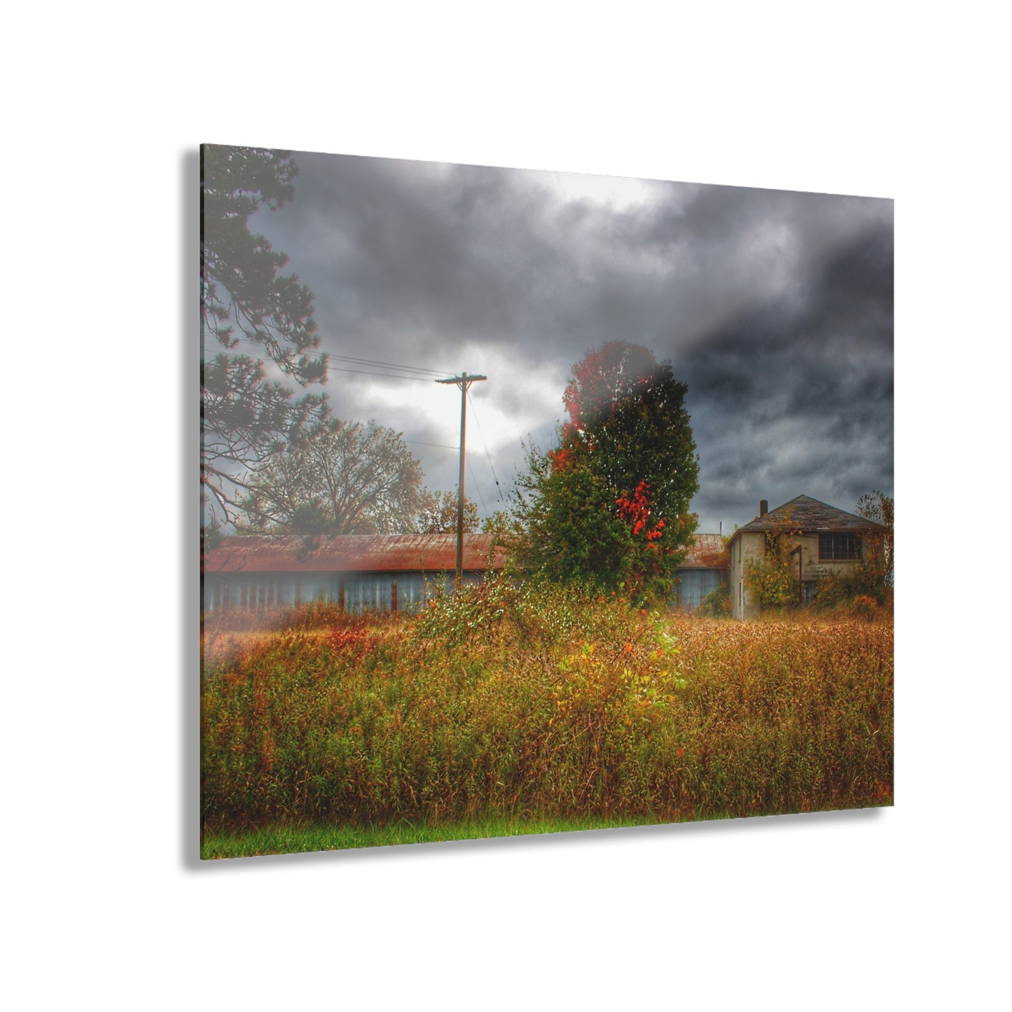 U R There Photography Farnsworth Forgotten Rustic Farmhouse Acrylic Wall Print