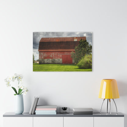 U R There Photography Big Rusted Red Rustic Farmhouse Acrylic Wall Print