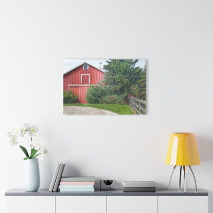 U R There Photography Modern Red I Rustic Farmhouse Acrylic Wall Print