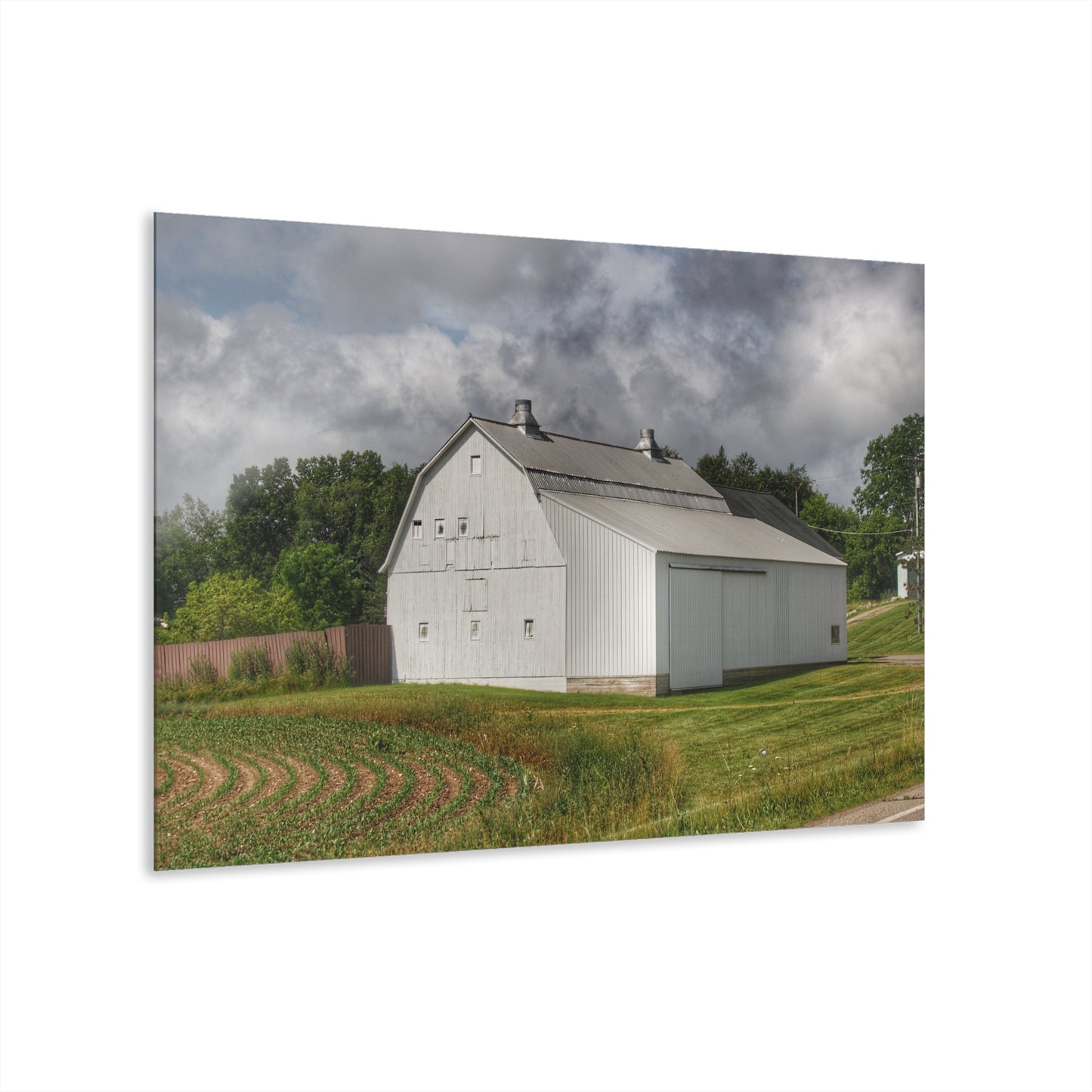 Barn Boutique Modern Farmhouse Acrylic Wall Print| Metamora Road White