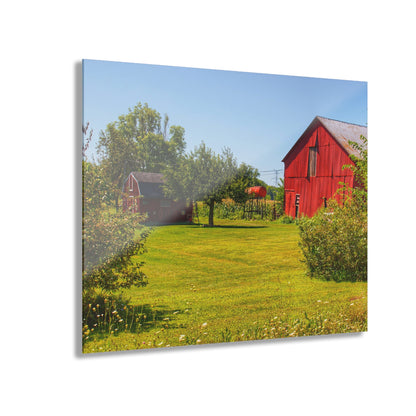 U R There Photography East Farrand Reds Rustic Farmhouse Acrylic Wall Print