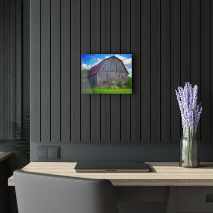 U R There Photography Schoenherr Road Grey II Rustic Farmhouse Acrylic Wall Print