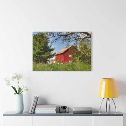 U R There Photography Bronson Lake Road Barn at the Bend Rustic Farmhouse Acrylic Wall Print