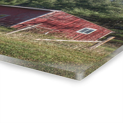 U R There Photography Little Red Shack Rustic Farmhouse Acrylic Wall Print