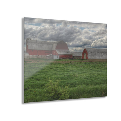 U R There Photography North Sandusky Reds Rustic Farmhouse Acrylic Wall Print