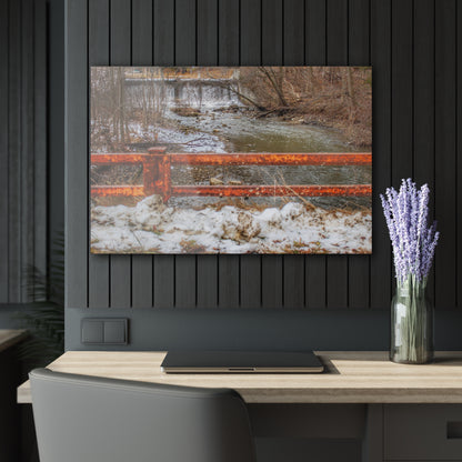 U R There Photography Piersonville Road Dam Rustic Farmhouse Acrylic Wall Print