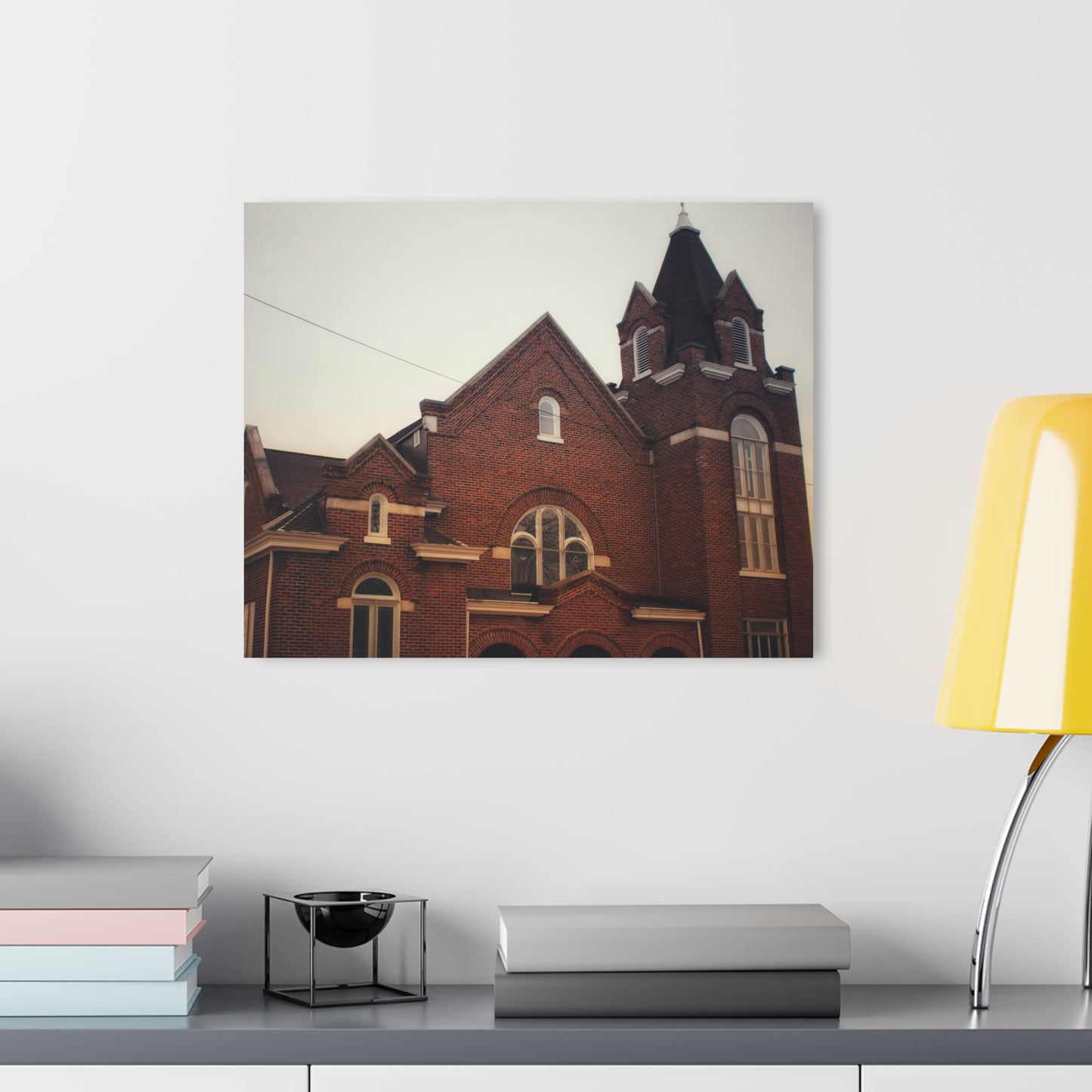 U R There Photography Brown City Methodist Church Rustic Farmhouse Acrylic Wall Print