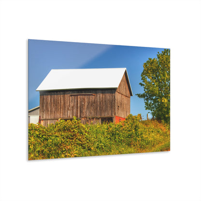 U R There Photography Hilltop High Grey Rustic Farmhouse Acrylic Wall Print