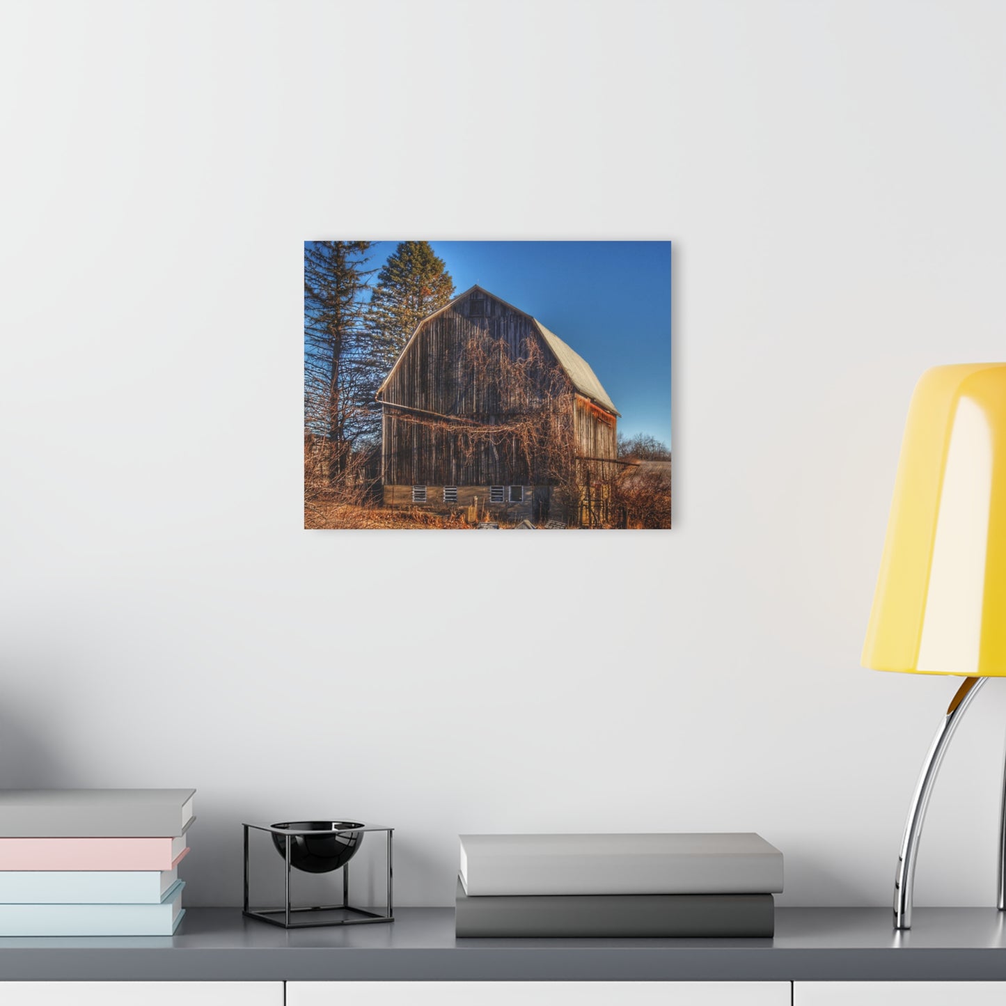 U R There Photography Newark Road Brown Beauty Rustic Farmhouse Acrylic Wall Print