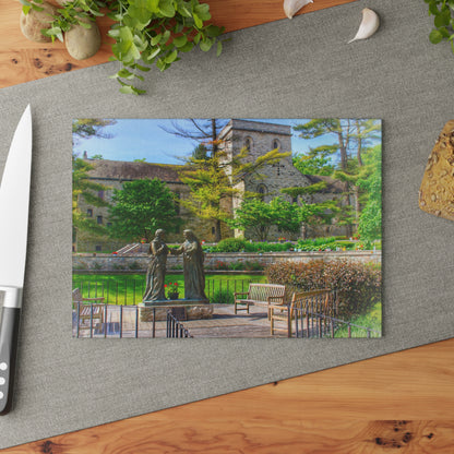 U R There Photography Saint Hugo of the Hills I Rustic Farmhouse Tempered-Glass Cutting Board