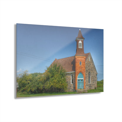 U R There Photography Mayville Church of the Past Rustic Farmhouse Acrylic Wall Print