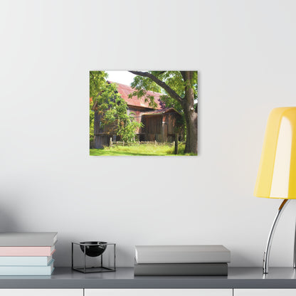 U R There Photography Oxford Rusted Red III Rustic Farmhouse Acrylic Wall Print