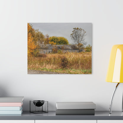 U R There Photography Hill Road Roadside Greys Rustic Farmhouse Acrylic Wall Print