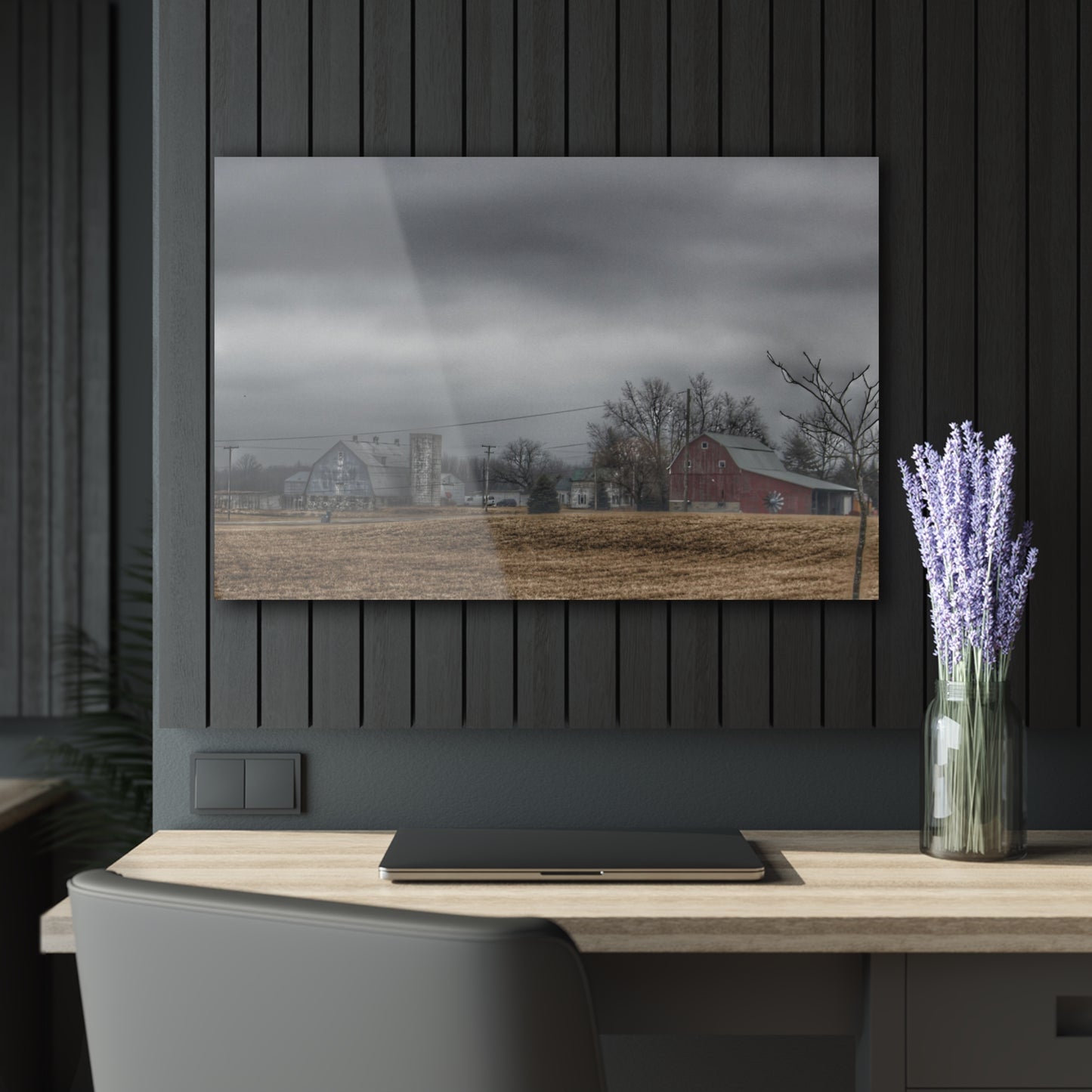 U R There Photography Daley Road Duo Rustic Farmhouse Acrylic Wall Print