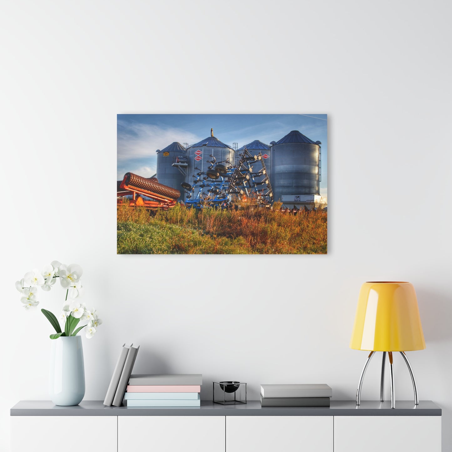 U R There Photography Peck Road Grain Silos Rustic Farmhouse Acrylic Wall Print