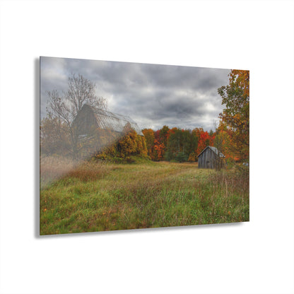 U R There Photography Church Road Grey and Little Grey Rustic Farmhouse Acrylic Wall Print