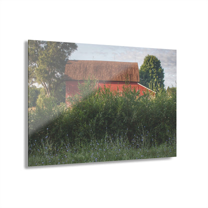 U R There Photography Genesee Road Red I Rustic Farmhouse Acrylic Wall Print