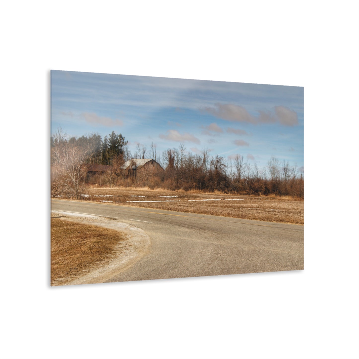 U R There Photography North Hunt Road Farm I Rustic Farmhouse Acrylic Wall Print