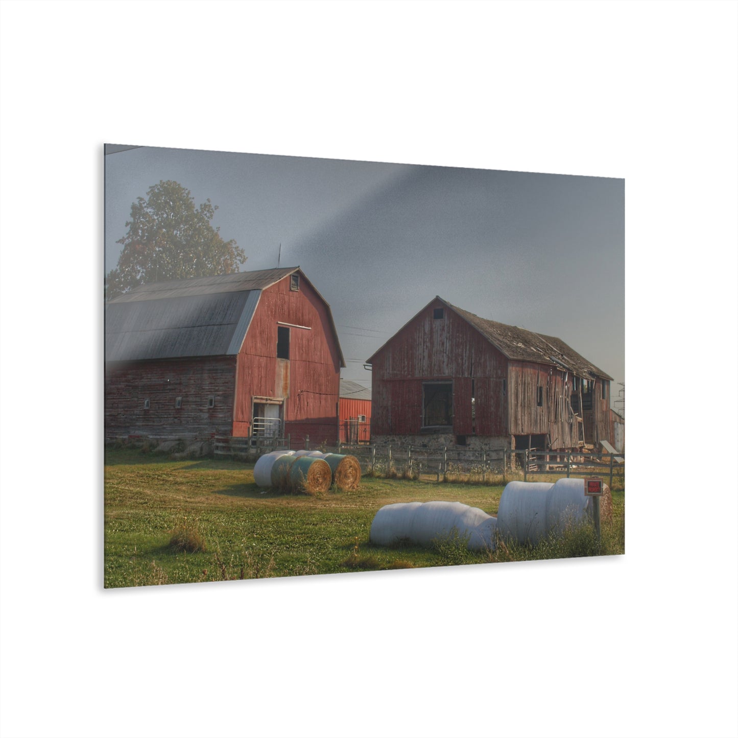 U R There Photography Irish Road Old Reds I Rustic Farmhouse Acrylic Wall Print