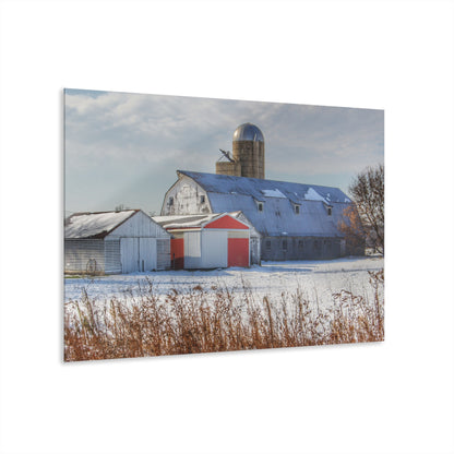 U R There Photography Shoemaker Road Grey Rustic Farmhouse Acrylic Wall Print