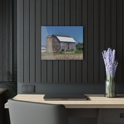 U R There Photography Millington Road Grey Rustic Farmhouse Acrylic Wall Print