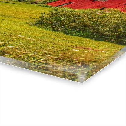 U R There Photography East Farrand Reds Rustic Farmhouse Acrylic Wall Print