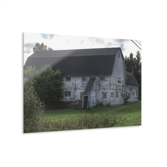 U R There Photography Metamora M-24 White Rustic Farmhouse Acrylic Wall Print