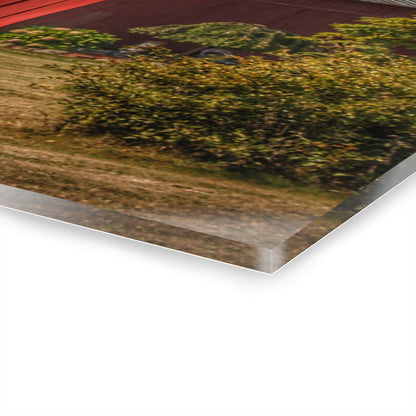U R There Photography Vassar Roadside Red Rustic Farmhouse Acrylic Wall Print