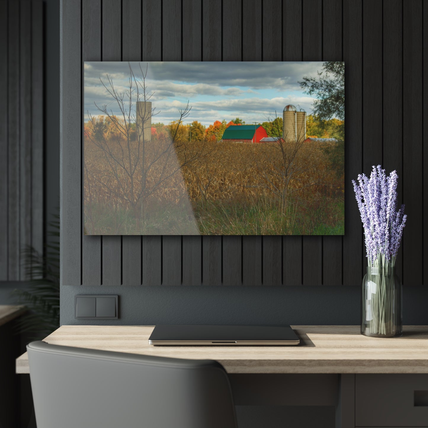 U R There Photography Beyond the Harvest Corn II Rustic Farmhouse Acrylic Wall Print
