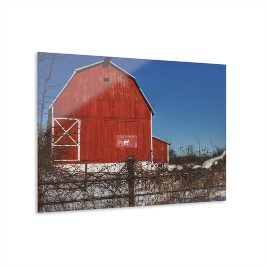 U R There Photography Vassar Red Wild Rustic Farmhouse Acrylic Wall Print