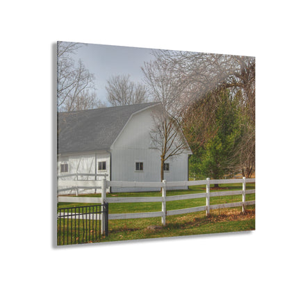U R There Photography Collins Road White Rustic Farmhouse Acrylic Wall Print