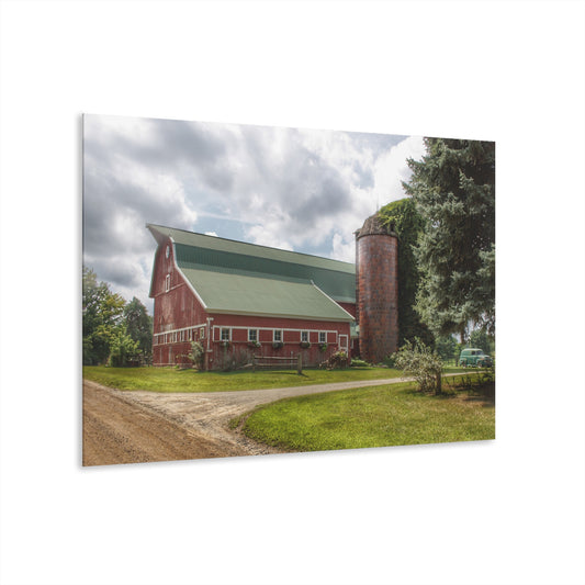 U R There Photography Metamora Country Red Rustic Farmhouse Acrylic Wall Print