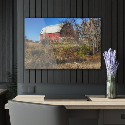 U R There Photography Hadley Red I Rustic Farmhouse Acrylic Wall Print