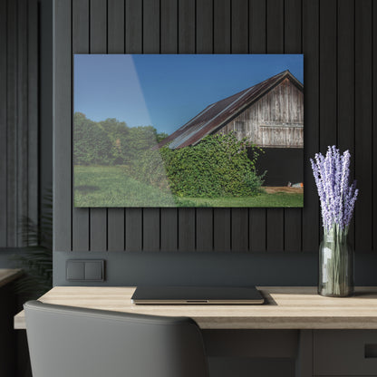 U R There Photography Grey Shack of Millington Rustic Farmhouse Acrylic Wall Print