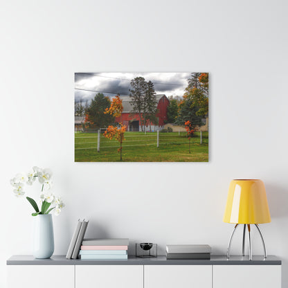 U R There Photography Farnsworth Road Red I Rustic Farmhouse Acrylic Wall Print