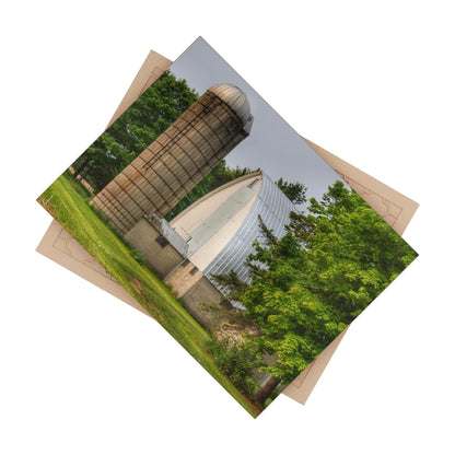 U R There Photography Carpenter Road White I Rustic Farmhouse Decorative Ceramic Tile