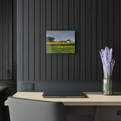 Rustic Farmhouse Wall Print Featuring Across the Field in Clifford