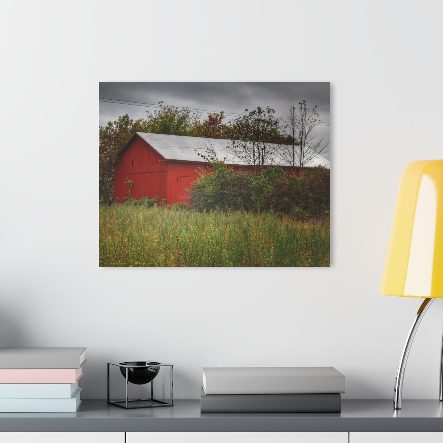 U R There Photography Willard Road Red I Rustic Farmhouse Acrylic Wall Print