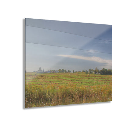 U R There Photography Farm Across the Field Rustic Farmhouse Acrylic Wall Print