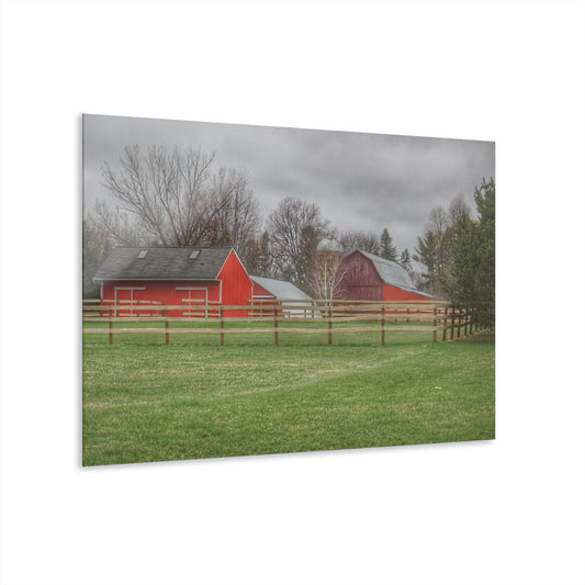 U R There Photography West Lake Road Farm Rustic Farmhouse Acrylic Wall Print
