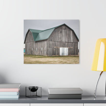 U R There Photography Loomis Road Grey Rustic Farmhouse Acrylic Wall Print