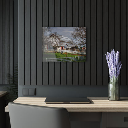 U R There Photography Henderson Whites Rustic Farmhouse Acrylic Wall Print