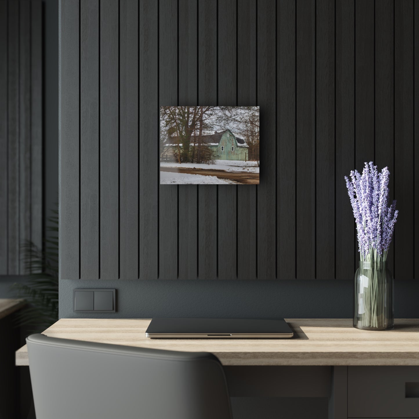 U R There Photography Hunters Creek Meadow Green Rustic Farmhouse Acrylic Wall Print