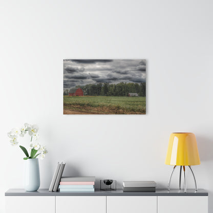 U R There Photography Weyer Road Red and Quonset Rustic Farmhouse Acrylic Wall Print
