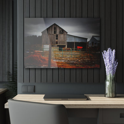 U R There Photography Chapman Road Grey II Rustic Farmhouse Acrylic Wall Print