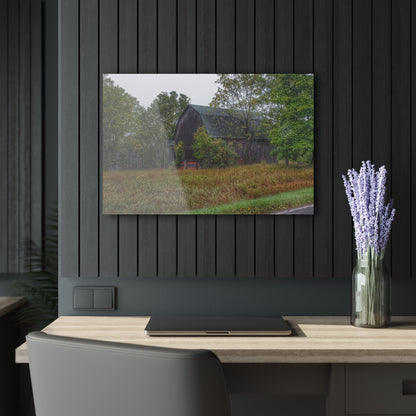 U R There Photography Metamora Road Grey Rustic Farmhouse Acrylic Wall Print