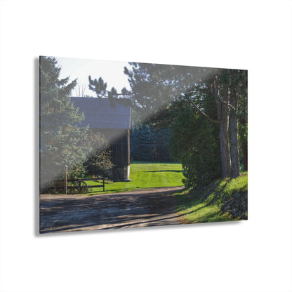U R There Photography Hosner Road Hidden Grey Rustic Farmhouse Acrylic Wall Print