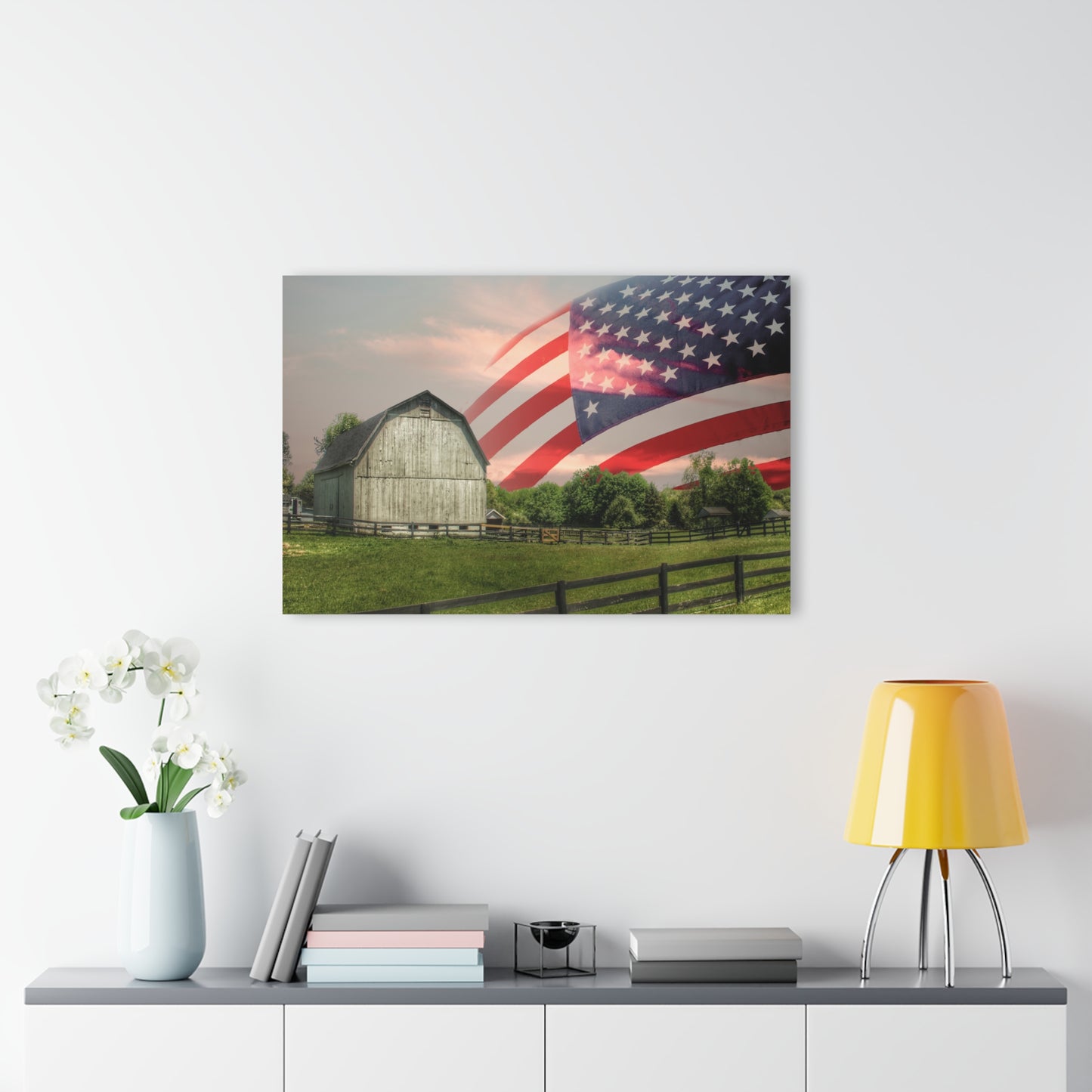 U R There Photography An American Farm II Rustic Farmhouse Acrylic Wall Print
