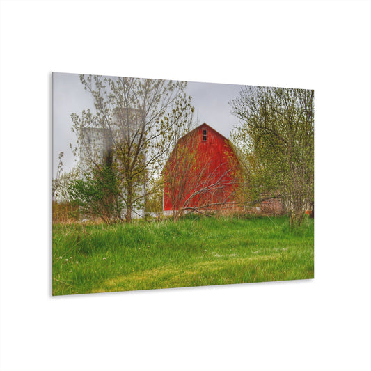 U R There Photography Castle Corner Red I Rustic Farmhouse Acrylic Wall Print