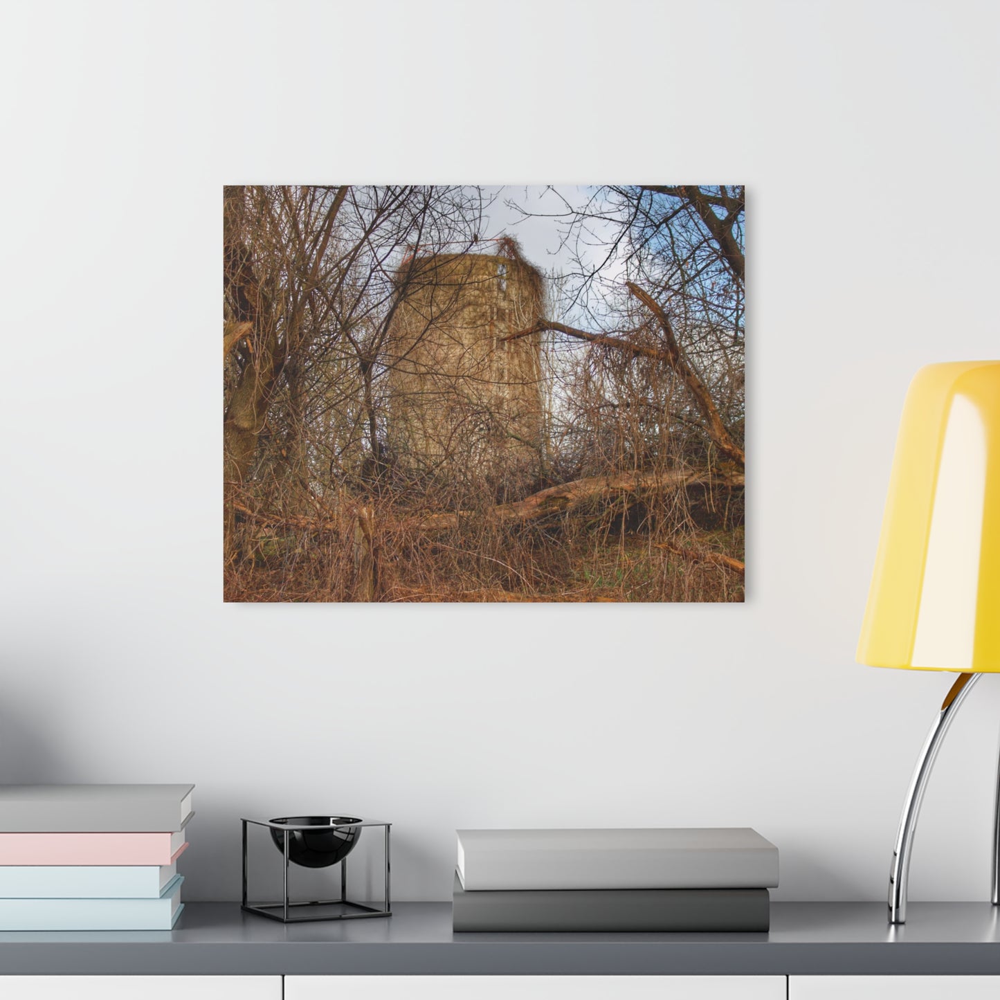 U R There Photography Hidden Silo of Fostoria Rustic Farmhouse Acrylic Wall Print